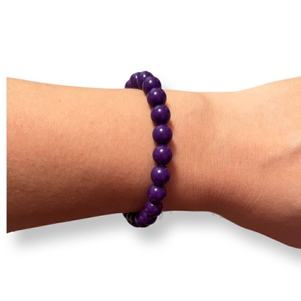 🤯5/$25🤯 Purple Bead Stretch Bracelet